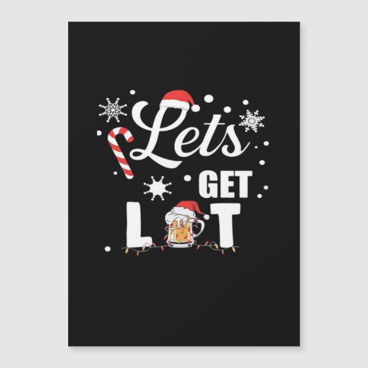 Let's Get Lit Adult Funny X-mas Christmas Essentia (Voorkant)