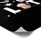 Let's Get Lit Adult Funny X-mas Christmas Essentia Poster (Hoek)