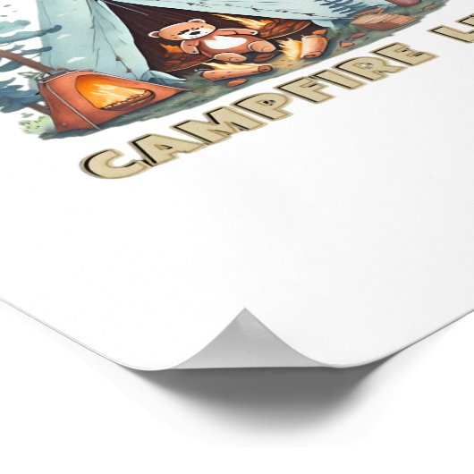 Let's Get Lit. Campfire Lit Classic Poster (Hoek)