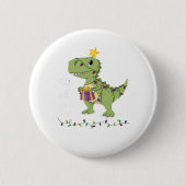 Let's Get Lit Christmas Classic Ronde Button 5,7 Cm (Voorkant)