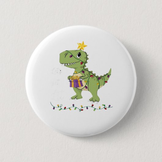 Let's Get Lit Christmas Classic Ronde Button 5,7 Cm (Voorkant)