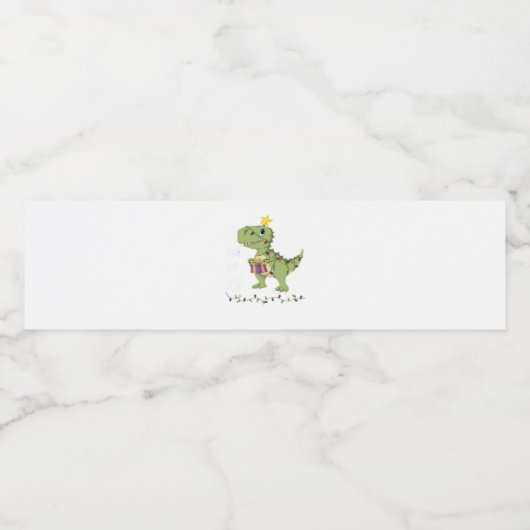 Let's Get Lit Christmas Classic Waterfles Etiket (Enkel label)