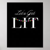 Let's Get Lit Christmas Lights Classic Poster (Voorkant)
