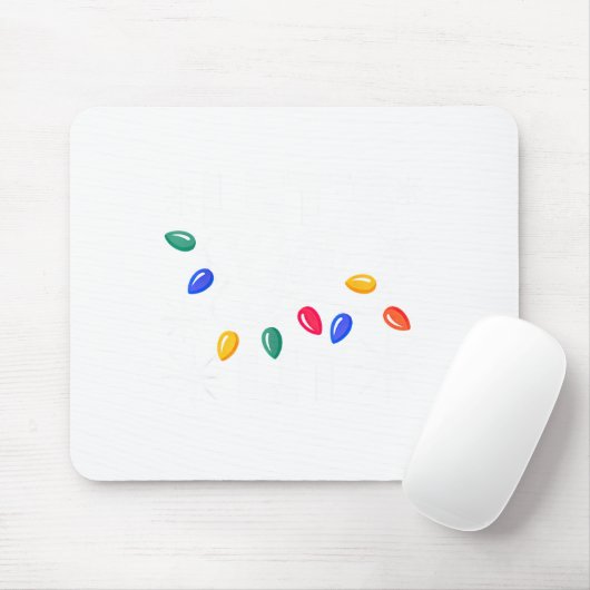 Let's Get Lit Christmas Lights  Muismat (Met muis)