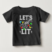 Let's Get Lit Christmas Party Funny - Kerstlicht (Voorkant)