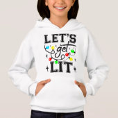 Let's Get Lit Christmas Party Funny - Kerstlicht (Voorkant)