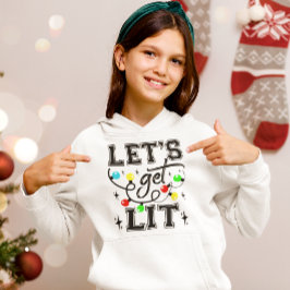 Let's Get Lit Christmas Party Funny - Kerstlicht