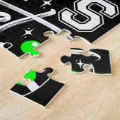 Let's Get Lit Christmas Party Funny - Kerstlicht Legpuzzel (Zijkant)