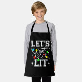 Let's Get Lit Christmas Party Funny - Kerstlicht Schort (Gedragen)
