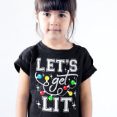Let's Get Lit Christmas Party Funny - Kerstlicht T-shirt