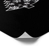 Let's Get Lit Christmas Tree Holiday Lights Essent Poster (Hoek)