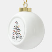 Let's Get Lit Christmas Tree Lights Classic Keramische Bal Ornament (Rechts)