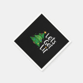 Let's Get Lit Christmas Tree Lights Funny Classic Servet (Hoek)