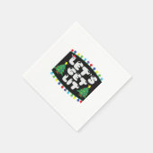 Let's Get Lit Christmas Tree Merry Funny Jokes Sat Servet (Hoek)