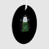 Let's Get Lit Cute Bear Christmas Pajamas Ornament (voorkant)