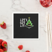 Let's Get Lit Design Adult Funny Christmas Essenti Servet (Insitu)