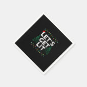 Let's Get Lit Drinking Funny Christmas Gift Servet (Hoek)