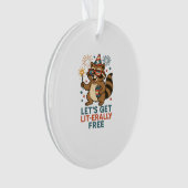 Let's Get Lit-Echt Gratis Ontwerp - Fun Party Quot Ornament (voorkant)