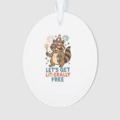 Let's Get Lit-Echt Gratis Ontwerp - Fun Party Quot Ornament (voorkant)