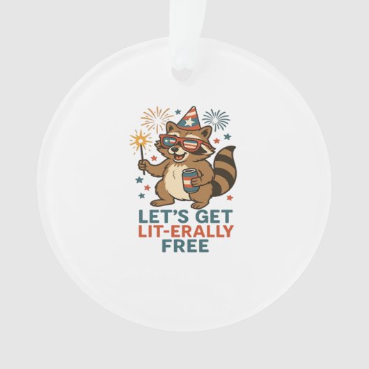 Let's Get Lit-Echt Gratis Ontwerp - Fun Party Quot Ornament (voorkant)