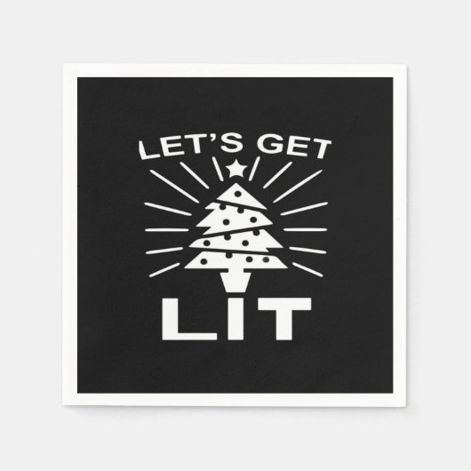 Let's Get Lit Essential Funny Classic Servet (Voorkant)