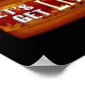 Let's Get Lit Fall Candle Classic Poster (Hoek)