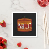 Let's Get Lit Fall Candle Classic Servet (Insitu)