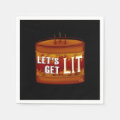 Let's Get Lit Fall Candle Classic Servet (Voorkant)