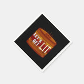 Let's Get Lit Fall Candle Classic Servet (Hoek)