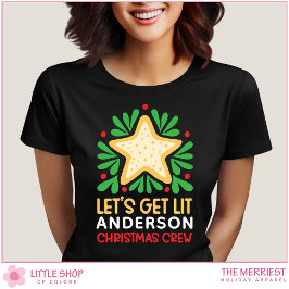 Let's Get Lit Family Christmas Crew T-shirt