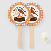 Let's Get Lit Firepit - Schattigee Marshmallow & H Handwaaier (Voorkant en achterkant)