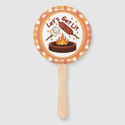 Let's Get Lit Firepit - Schattigee Marshmallow & H Handwaaier (Voorkant)