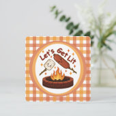 Let's Get Lit Firepit - Schattigee Marshmallow & H Kaart (Staand voorkant)