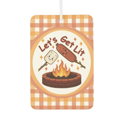 Let's Get Lit Firepit - Schattigee Marshmallow & H Luchtverfrisser (Voorkant)