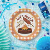 Let's Get Lit Firepit - Schattigee Marshmallow & H Papieren Bordje (Feest)
