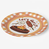 Let's Get Lit Firepit - Schattigee Marshmallow & H Papieren Bordje (Gekanteld)