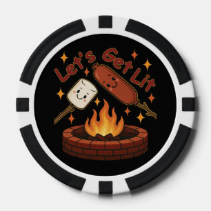 Let's Get Lit Firepit - Schattigee Marshmallow & H Poker Chips