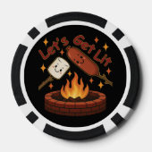 Let's Get Lit Firepit - Schattigee Marshmallow & H Poker Chips (Achterkant)