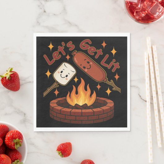 Let's Get Lit Firepit - Schattigee Marshmallow & H Servet (Insitu)