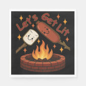 Let's Get Lit Firepit - Schattigee Marshmallow & H Servet (Voorkant)