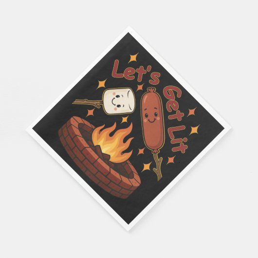 Let's Get Lit Firepit - Schattigee Marshmallow & H Servet (Hoek)