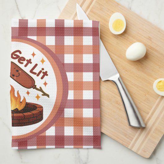 Let's Get Lit Firepit - Schattigee Marshmallow & H Theedoek (Quarter Fold)