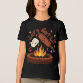 Let's Get Lit Firepit - Schattigee Marshmallow & H Tri-Blend Shirt (Voorkant)
