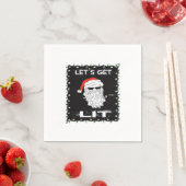 Let's Get Lit Funny Christmas Drink Essential Servet (Insitu)