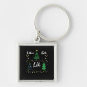 Let's Get Lit Funny Christmas Drink Essential Sleutelhanger (Voorkant)