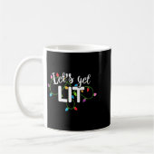 Lets Get Lit Funny Christmas Drinking Apparel Xma Koffiemok (Links)