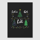 Let's Get Lit Funny Christmas Drinking Essential (Voorkant)