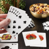 Let's Get Lit Funny Christmas Humor Quote Pokerkaarten (Insitu)
