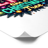 Let's Get Lit - Funny Christmas Pun Graphic Holid Poster (Hoek)