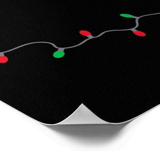 Lets Get Lit Funny Christmas Quote  Poster (Hoek)